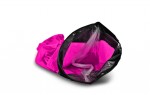 [Obrázek: Růžový sedací vak Banana Bag - vnitřní kapsa
